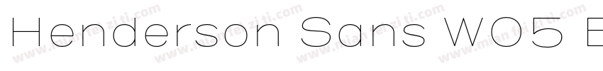 Henderson Sans W05 B字体转换
